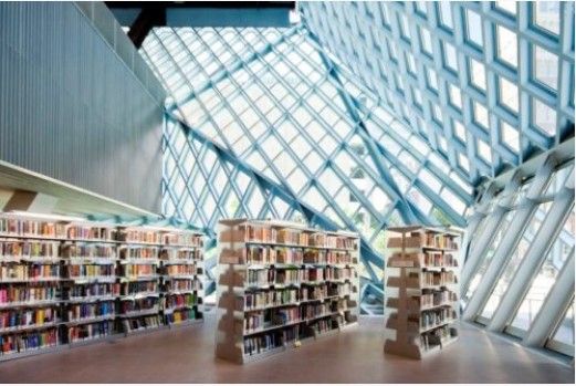 美国西雅图中央图书馆建筑装修设计（组图） 