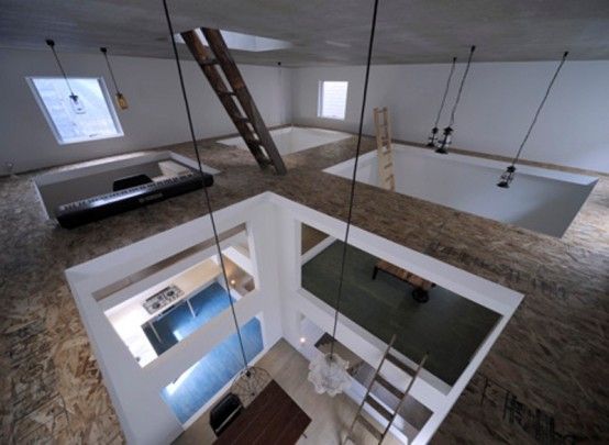 魔方般空间 用楼梯连接起来的极简公寓(组图) 
