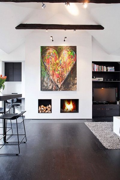 品味瓷砖之美  充满动感的瑞典54平2室公寓 