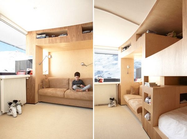 滑雪胜地创意设计 奇妙的法国舱体公寓(组图) 