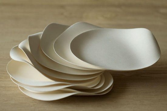 日本一次性环保纸质餐具 颠覆你的想象(组图) 