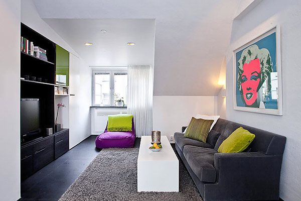 色彩的随机组合 斯德哥尔摩54平完美公寓(图) 