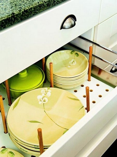 小空间大设计 15种创意厨房的盘碟收纳(组图) 