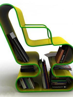 坐享“书”适生活 多款创意收纳椅欣赏(组图) 
