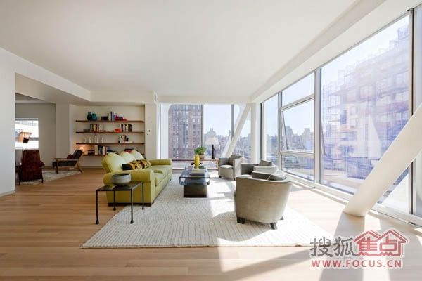 纽约高级公寓 木地板烘托下的豪华现代感(图) 