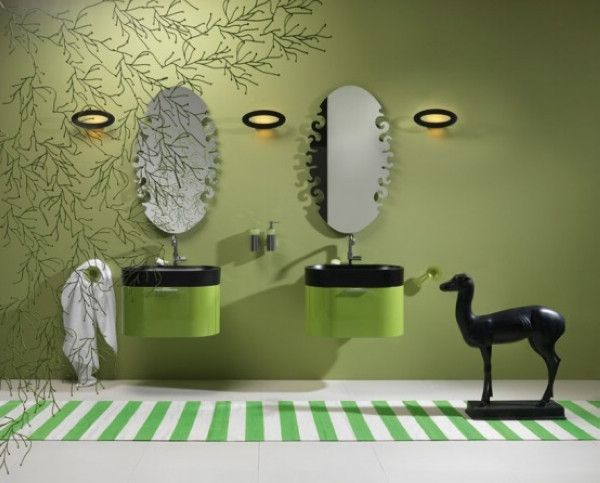 家装指南  25图教你打造绿色清新浴室 