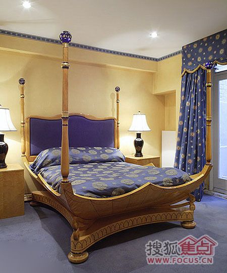 18个英伦风格卧室居家 尊显典雅皇室风范(图) 