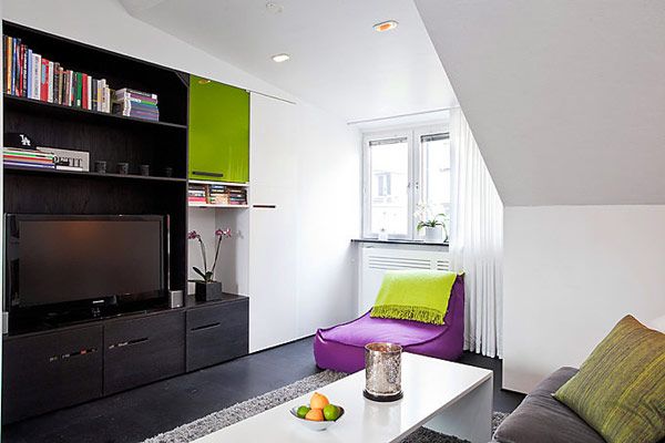 色彩的随机组合 斯德哥尔摩54平完美公寓(组图) 