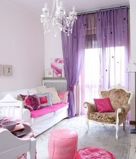 家居装饰 粉紫色采惊艳家居空间 (组图) 