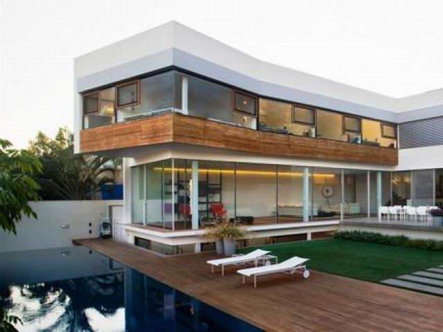 以色列现代私人住宅 简约大气的设计空间(组图) 
