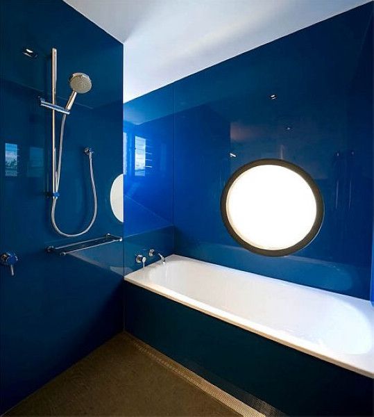 流行风格  用蓝色打造不一样的浴室空间 