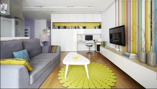 彩色活力的世界 波兰时尚公寓设计（组图） 
