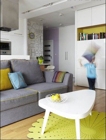 充满活力的彩色世界 波兰时尚公寓设计（图） 