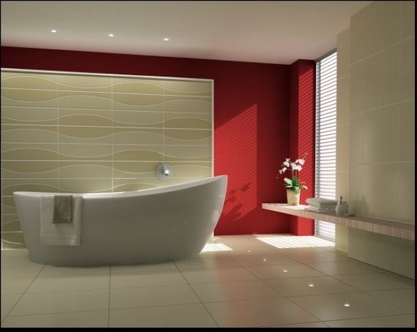 生活空间 色彩大不同之红色浴室家居设计 