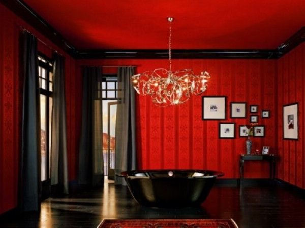生活空间 色彩大不同之红色浴室家居设计 