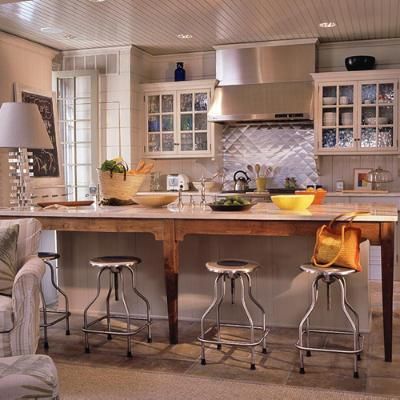 家装指南  现代与复古的厨房设计欣赏 