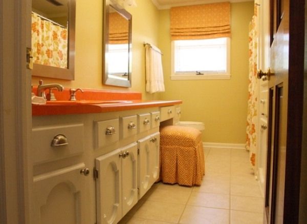 色彩大不同之  橙色浴室家居设计赏析 