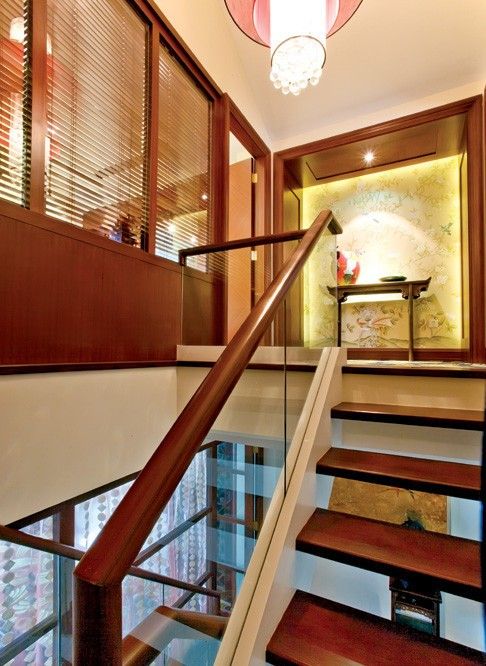 中式古典元素魅力 别墅家居室内设计（组图） 