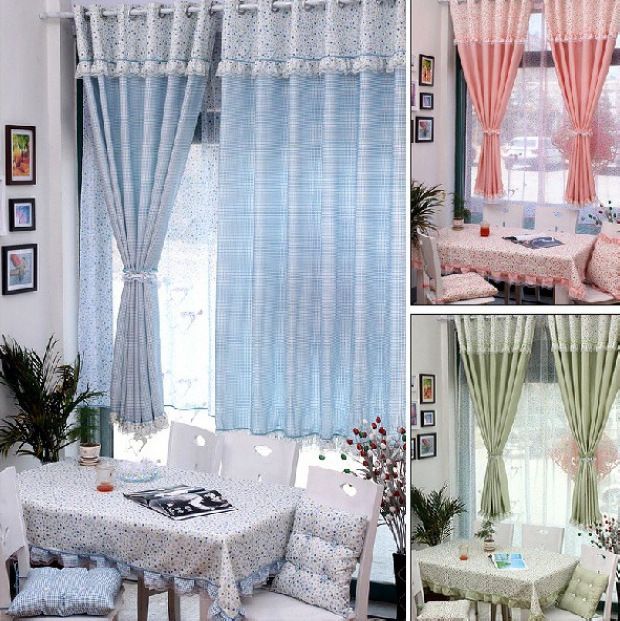 田园风布衣窗帘设计 打造温馨甜蜜卧室 