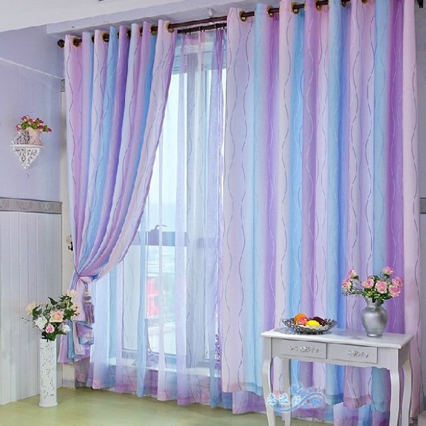 田园风布衣窗帘设计 打造温馨甜蜜卧室 