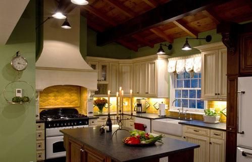 10款美式古典风格的厨房 打造古朴自然风(组图) 