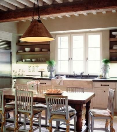 10款美式古典风格的厨房 打造古朴自然风(组图) 