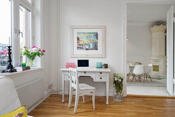 轻松装出清新活力 瑞典100平白色公寓(组图) 