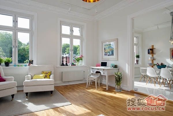 瑞典100平米清新活力公寓 精心装饰别样情趣 