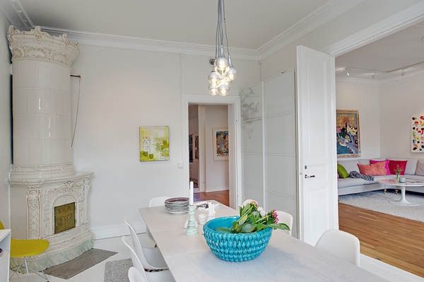 生活空间  瑞典100平米清新活力公寓欣赏 
