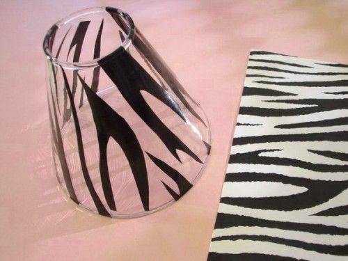 家装指南  DIY流行斑马纹装饰花瓶与灯罩 