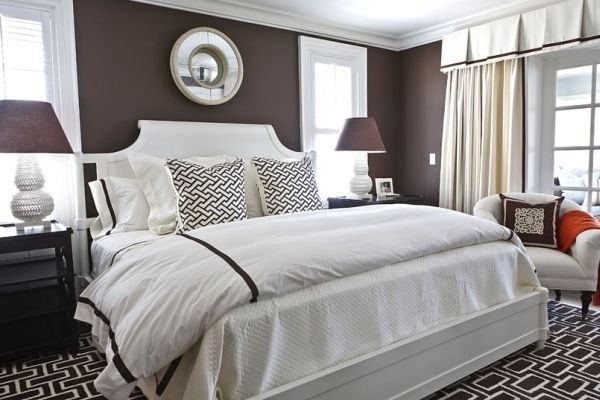 生活空间  巧克力色的卧室设计欣赏（组图) 
