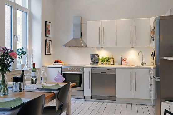 生活空间  58平米开放式瑞典风格家居设计 