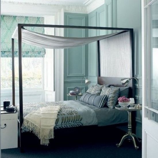 清新淡雅 15个美丽的蓝灰色卧室设计（组图） 