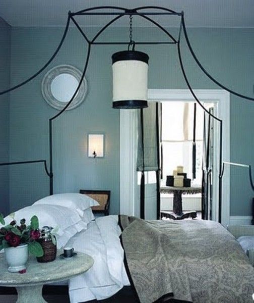 清新淡雅 20个美丽的蓝灰色卧室设计 