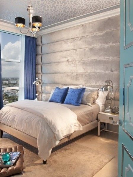 清新淡雅 20个美丽的蓝灰色卧室设计 