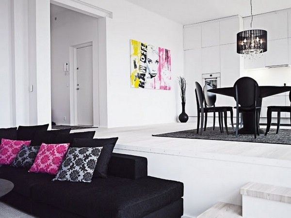 生活空间 哥本哈根的前卫黑白配色公寓设计 