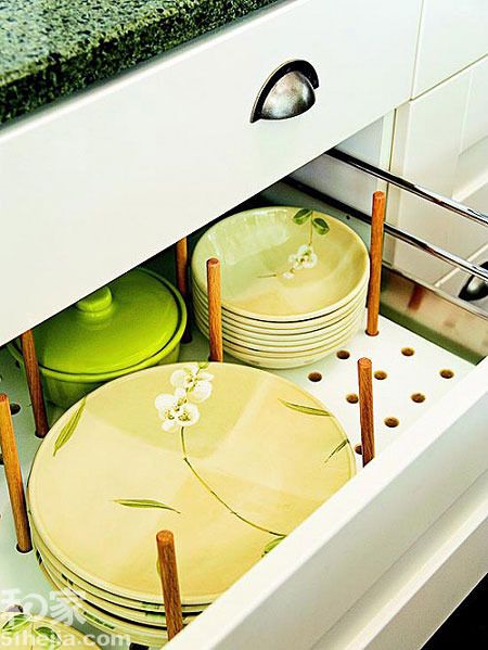 精细化厨房设计 12个关于碗碟的收纳（组图） 