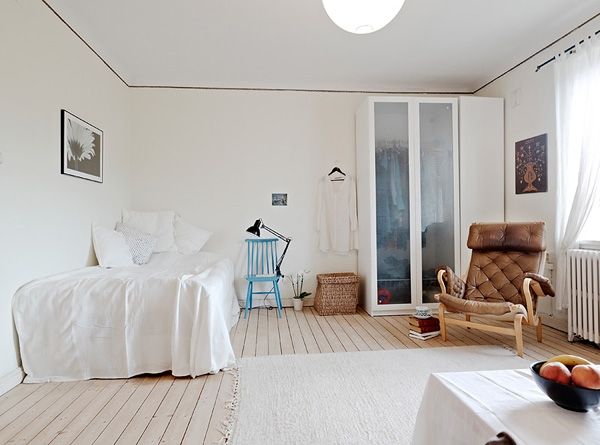 38平清雅的单身公寓 所有房间为木地板设计 