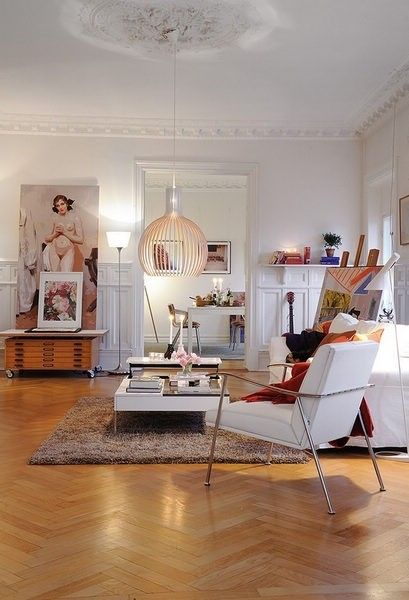 生活空间  北欧风 充满艺术氛围的瑞典公寓 