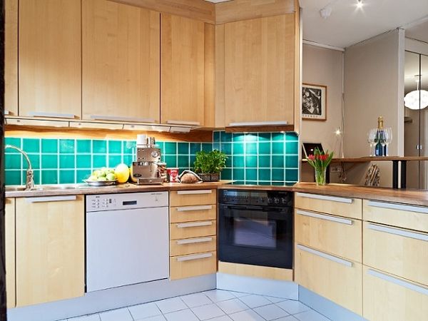 66平简洁精致的公寓 开放式厨房设计 