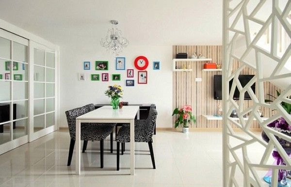 家具巧布置也能营造大空间 甜美清新小复式家 