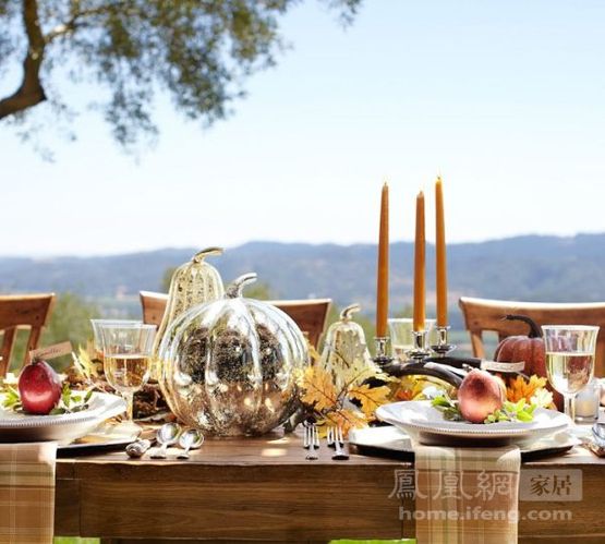 20款秋季餐桌布置方案 给你一桌子的丰盛(图) 