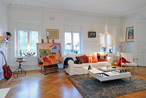北欧风百看不厌 充满艺术氛围的瑞典公寓(图) 