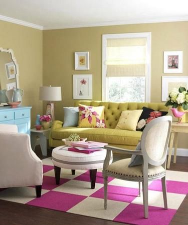 沉侵在色彩的风潮中 十种方案让客厅鲜活起来 