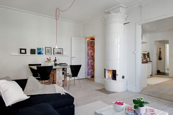 64平米的浪漫 迷人的瑞典公寓小小衣帽间 