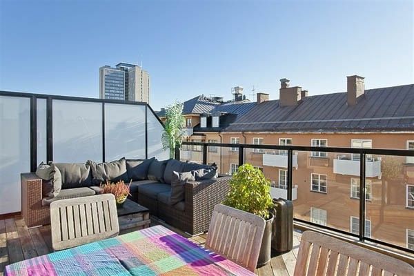 巧用空间 斯德哥尔摩47平米屋顶公寓（图） 