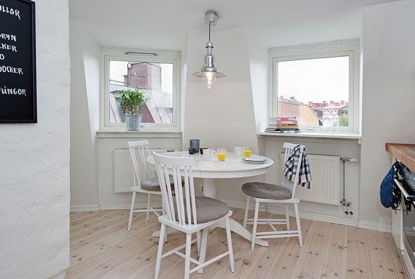 小清新最爱的优雅 85平米瑞典屋顶公寓设计 