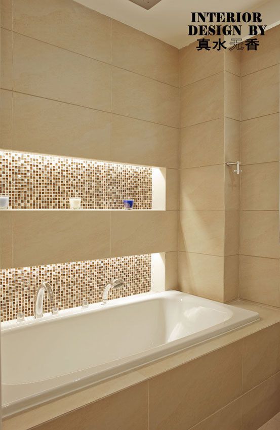 浴室墙面超美设计 97平高雅现代2室(组图) 