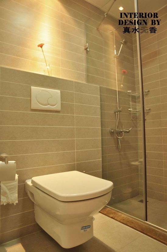 浴室墙面超美设计 97平高雅现代2室(组图) 