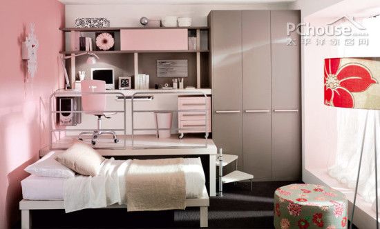 摩登双层床设计 最个性化的卧室收纳（图） 